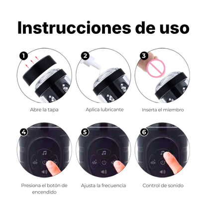 Masturbador Automático Giratorio con voz